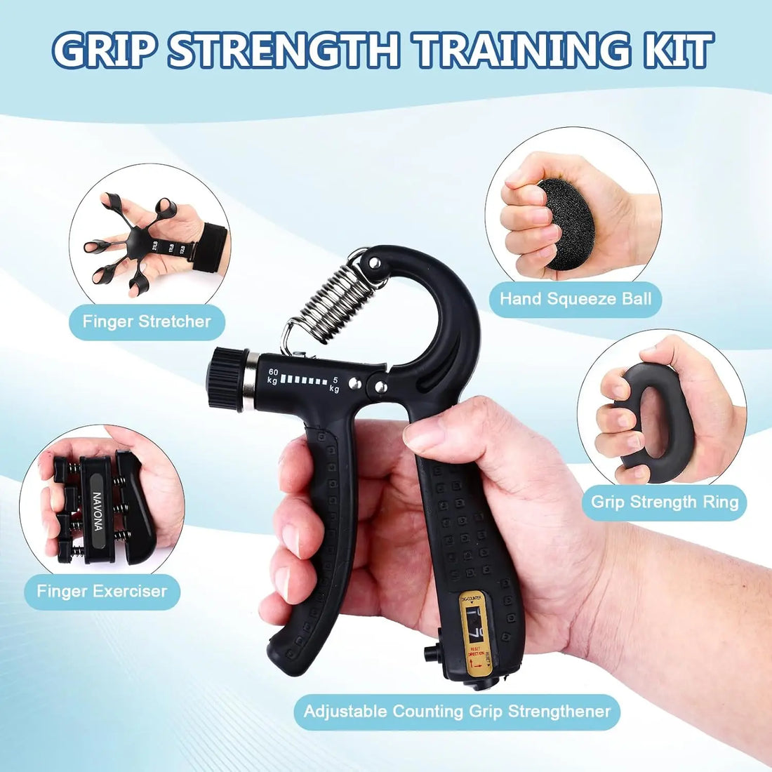 Adjustable Hand Grip Strength Trainer