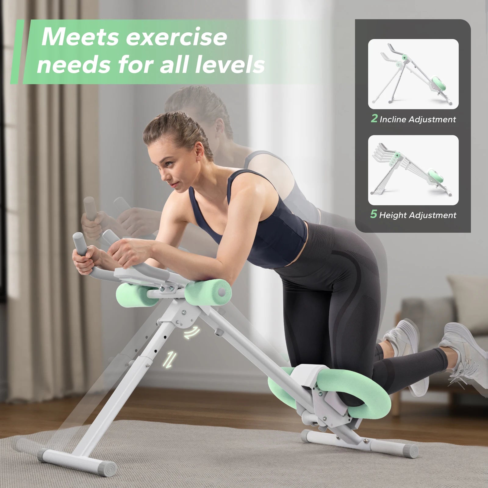 MERACH Adjustable Ab Exercise Machine