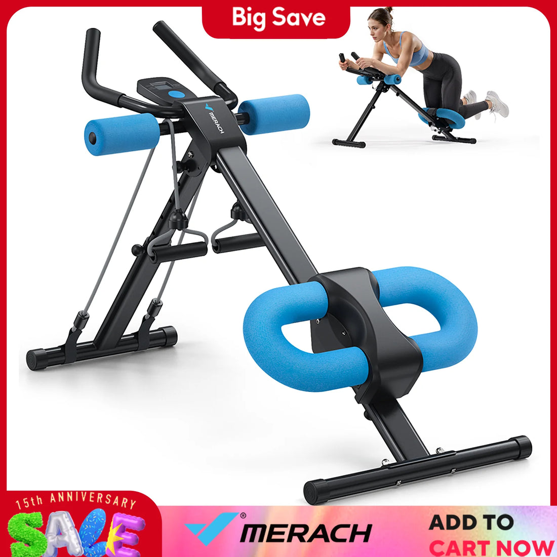 MERACH Adjustable Ab Exercise Machine