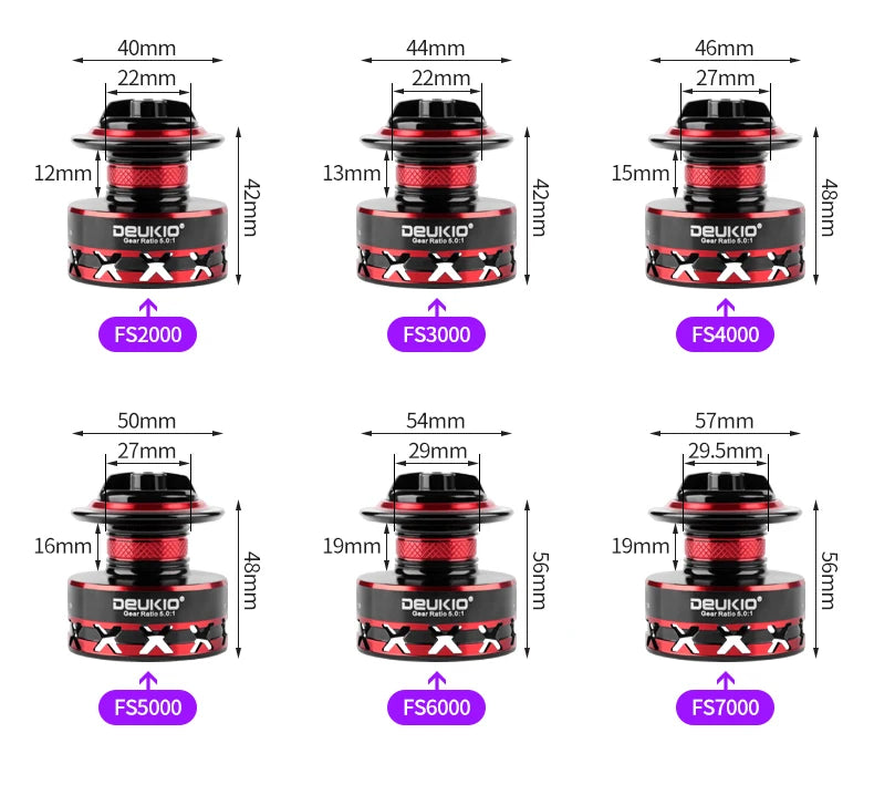 DEUKIO Spinning Fishing Reel