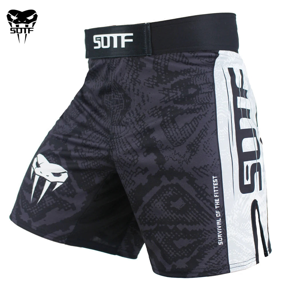 Snake Scale MMA & Muay Thai Fight Shorts – Tiger Design