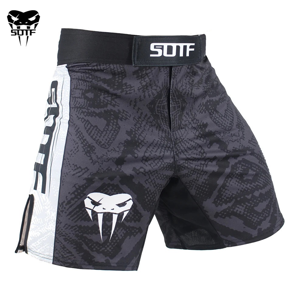 Snake Scale MMA & Muay Thai Fight Shorts – Tiger Design