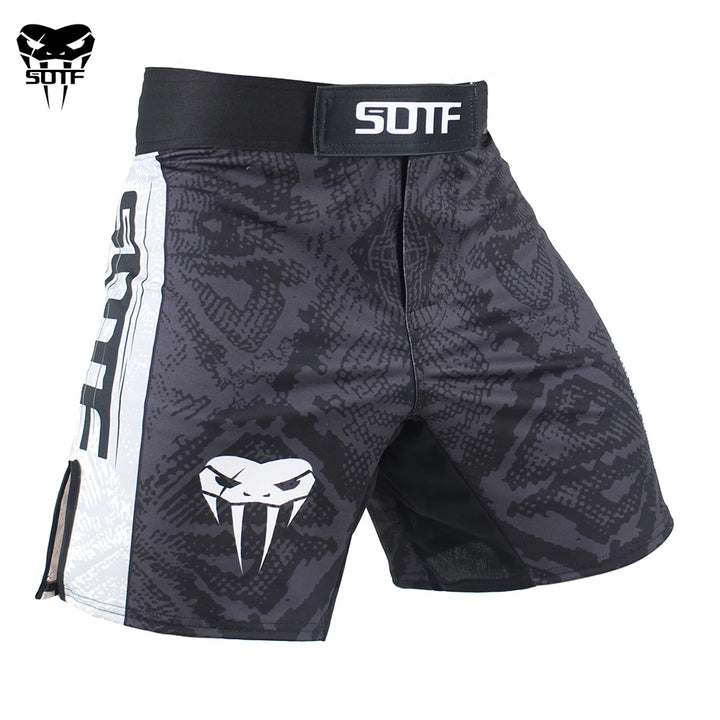 Snake Scale MMA & Muay Thai Fight Shorts – Tiger Design