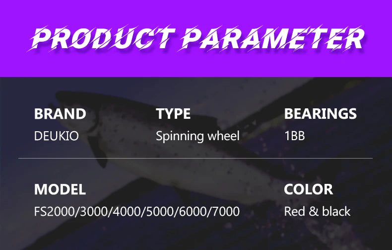 DEUKIO Spinning Fishing Reel