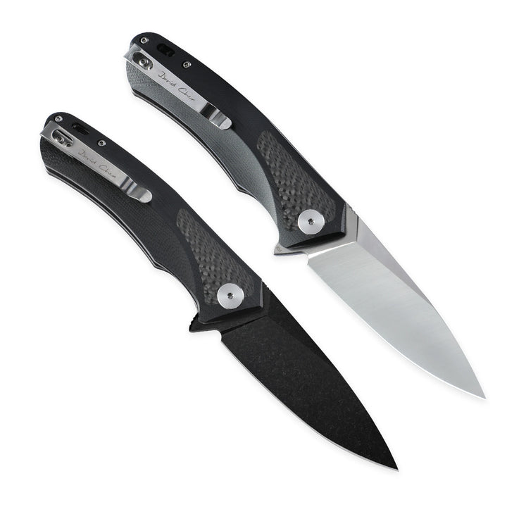 PF838CS Folding Knife – D2 Steel Blade with G10 & Carbon Fiber Handle