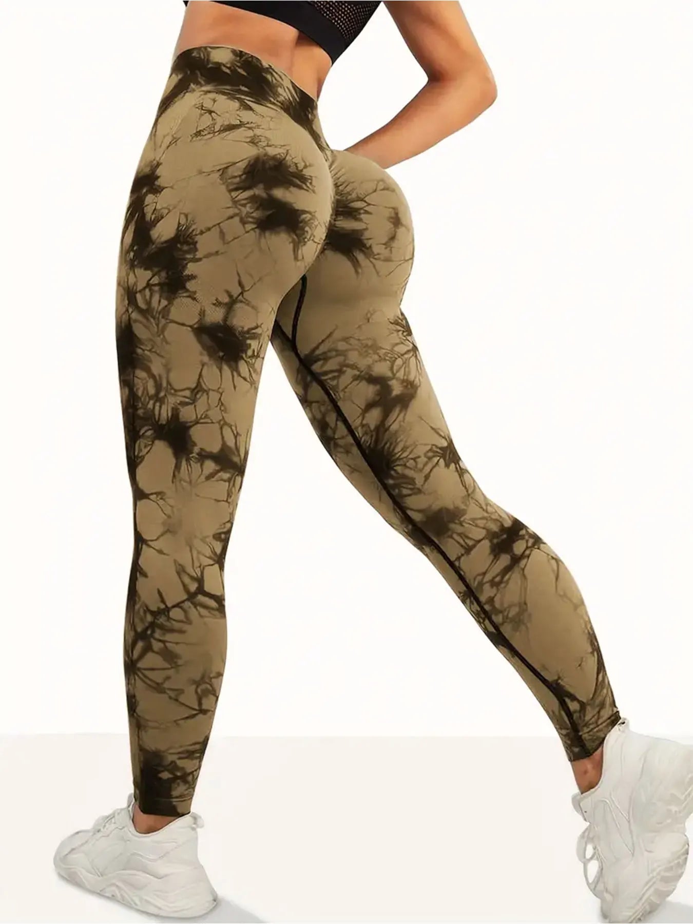 Seamless Tie-Dye Yoga Leggings