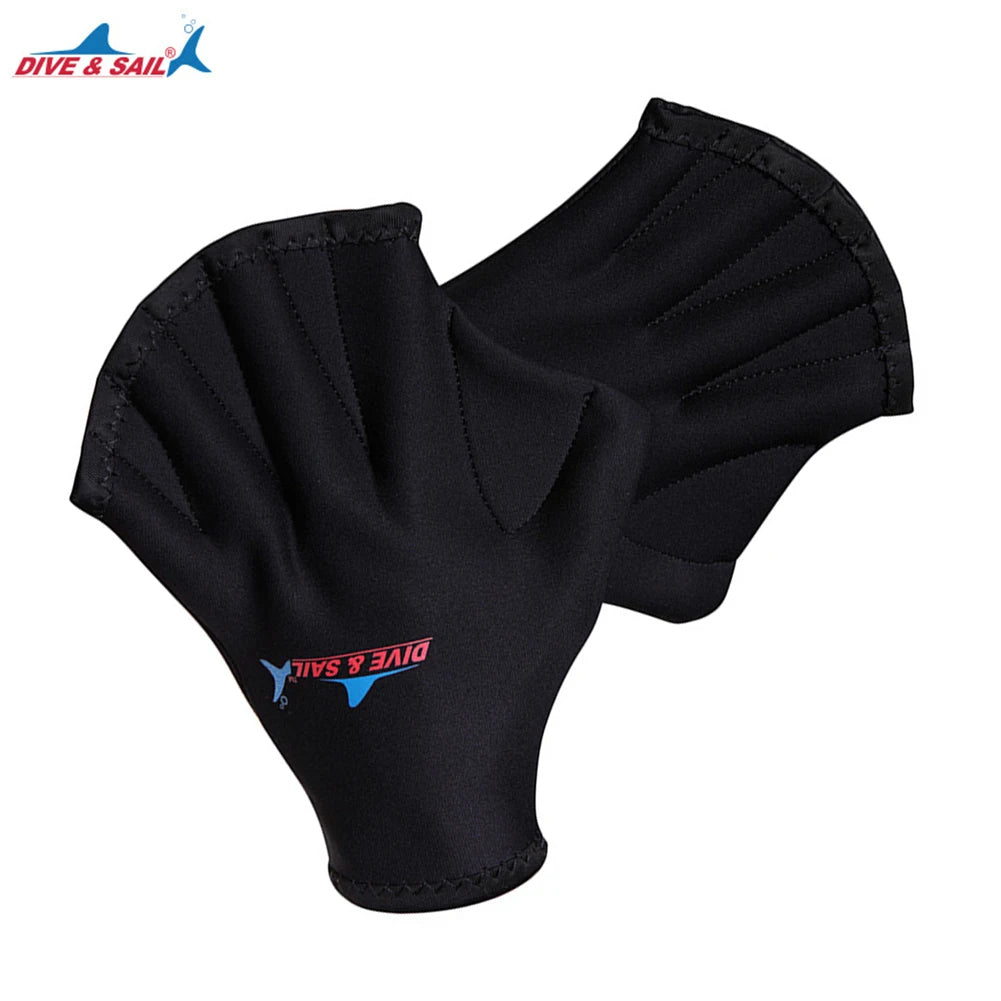 Webbed Diving & Swimming Gloves – Hand Paddle Training Accessories