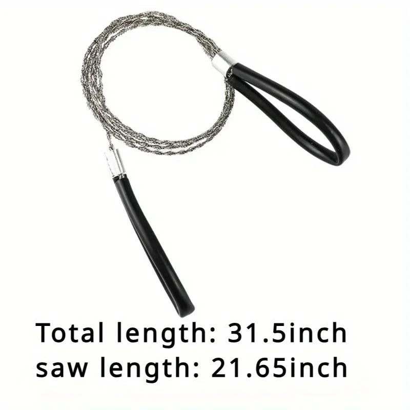 SurvivorSaw – Portable Stainless Steel Wire Saw