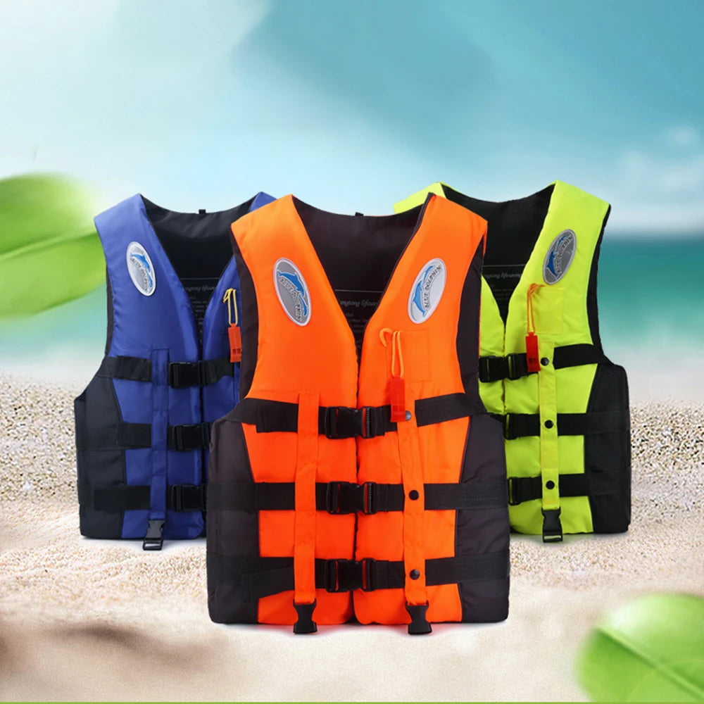 Adult & Children Adjustable Life Jacket – Swimming Safety Vest
