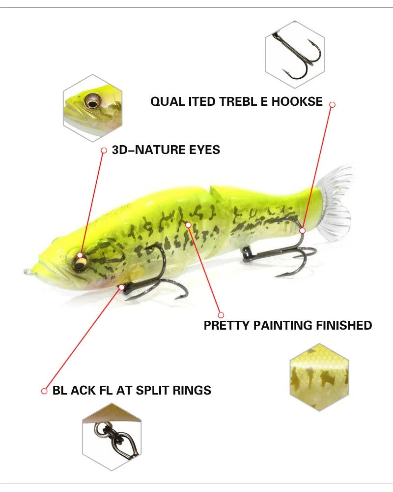 Multi Joint Swimbait Fishing Lure