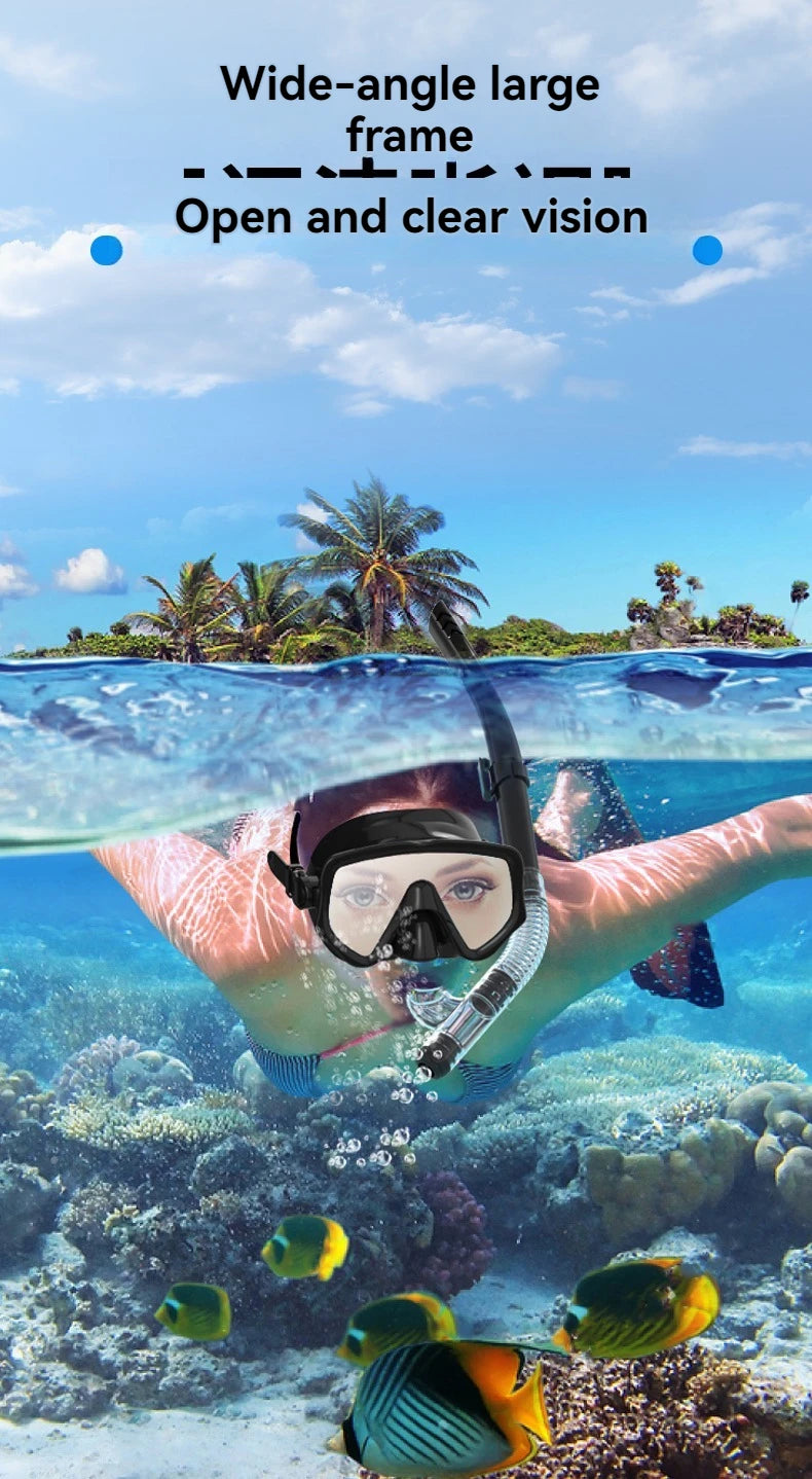 Adult Diving Mask & Snorkel Set – Panoramic Scuba Gear