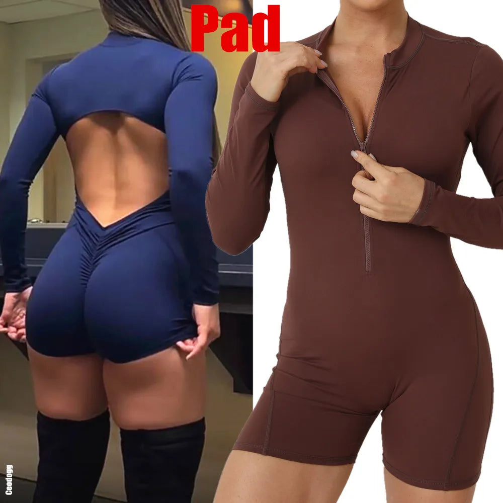 Long Sleeve Yoga Jumpsuit