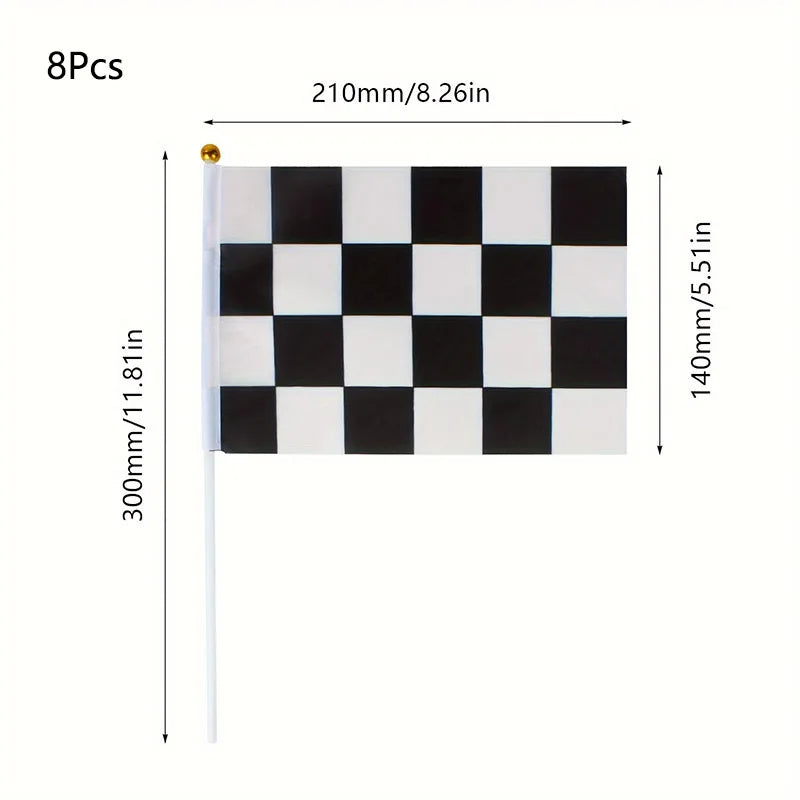 RaceSet – Traffic Cones & Racing Flags Party Decoration Set