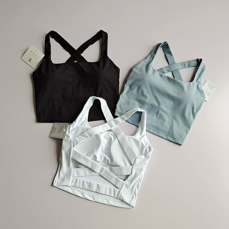 Seamless Sports Bra – Yoga & Fitness Push-Up Top