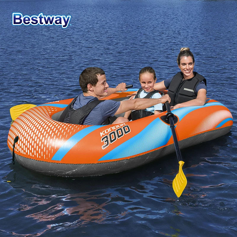 Heavy Duty Inflatable Kayak 1-3 Person PVC Raft