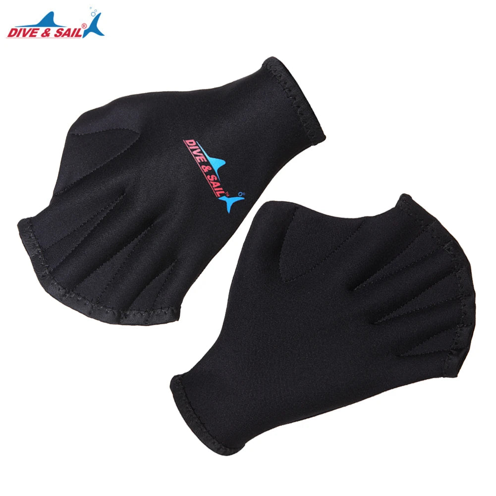 Webbed Diving & Swimming Gloves – Hand Paddle Training Accessories