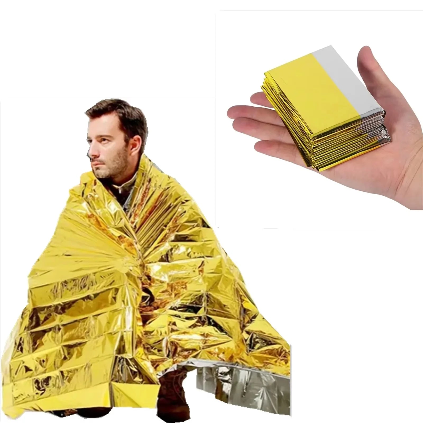 Emergency Thermal Survival Blanket Set