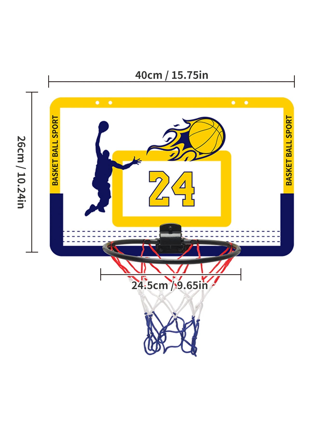 KidHoop – Foldable Wall-Mounted Basketball Set