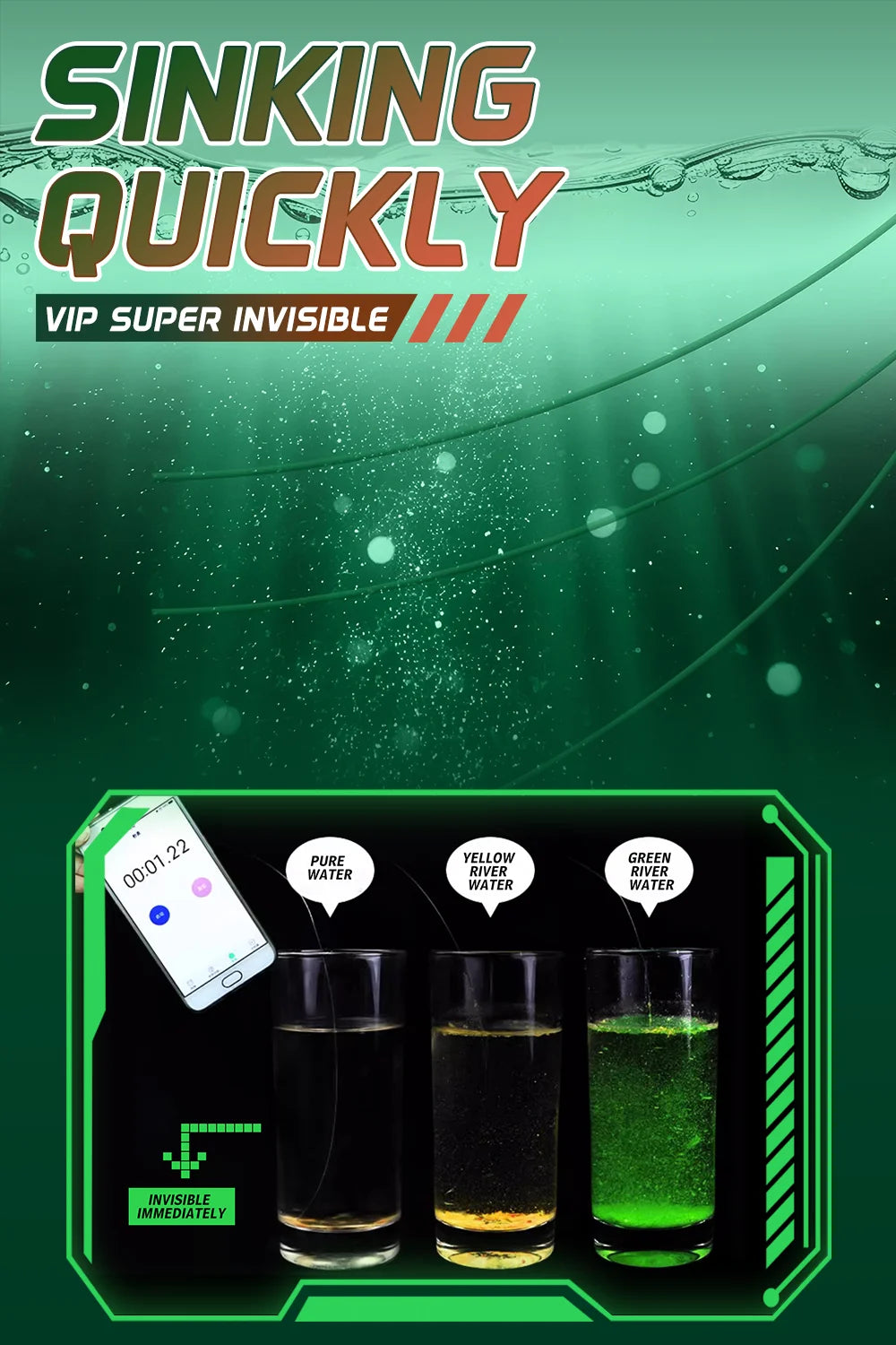 ZUKIBO Viper Invisible Fishing Line