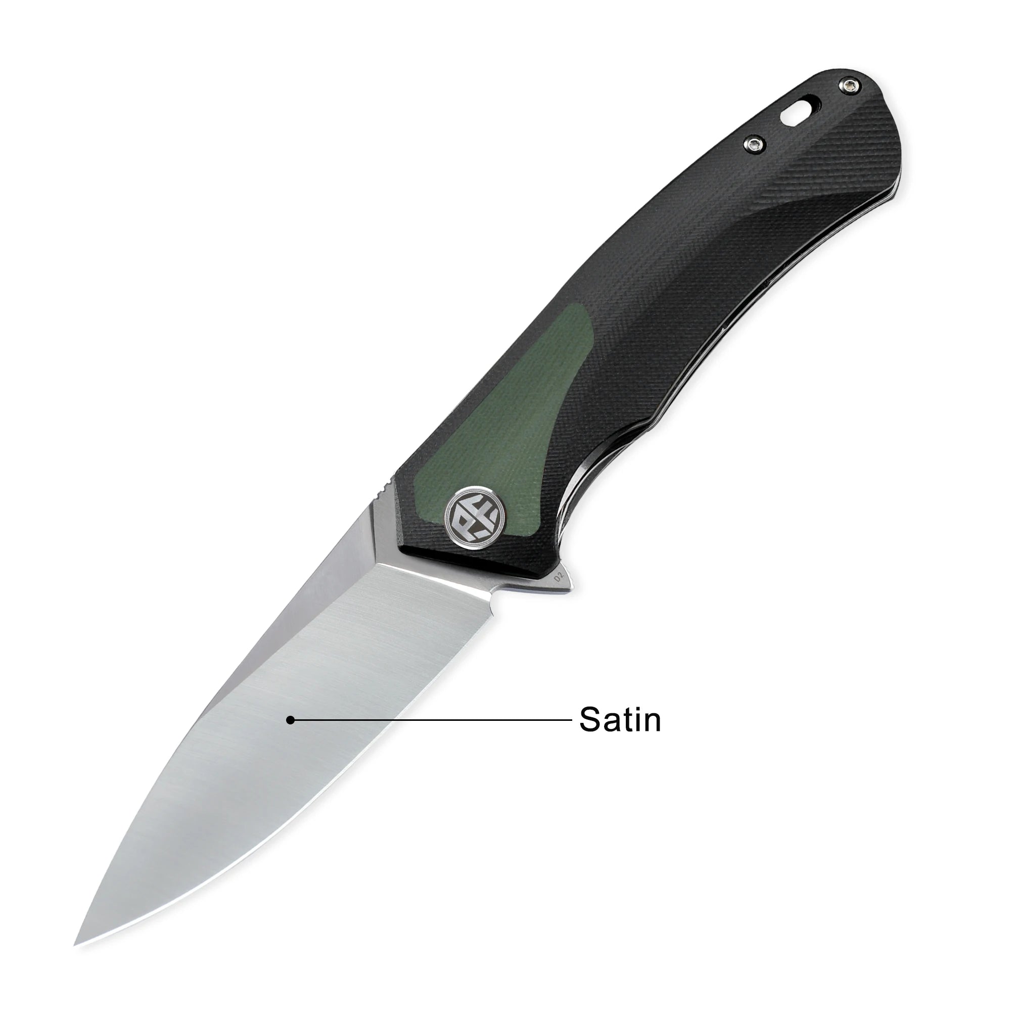 PF838CS Folding Knife – D2 Steel Blade with G10 & Carbon Fiber Handle