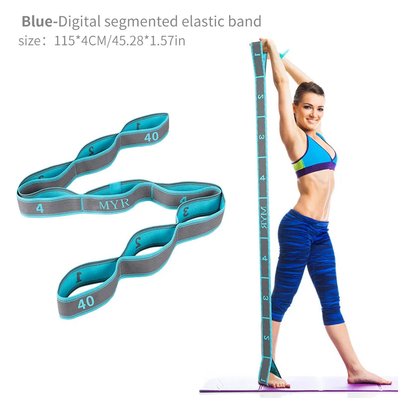 FlexLoop – Elastic Yoga & Stretching Strap with Loops