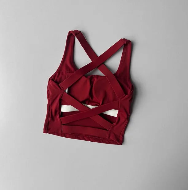 Seamless Sports Bra – Yoga & Fitness Push-Up Top
