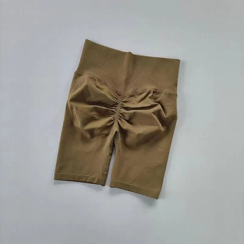 Women’s High-Waist Yoga & Fitness Shorts – Hip Push-Up