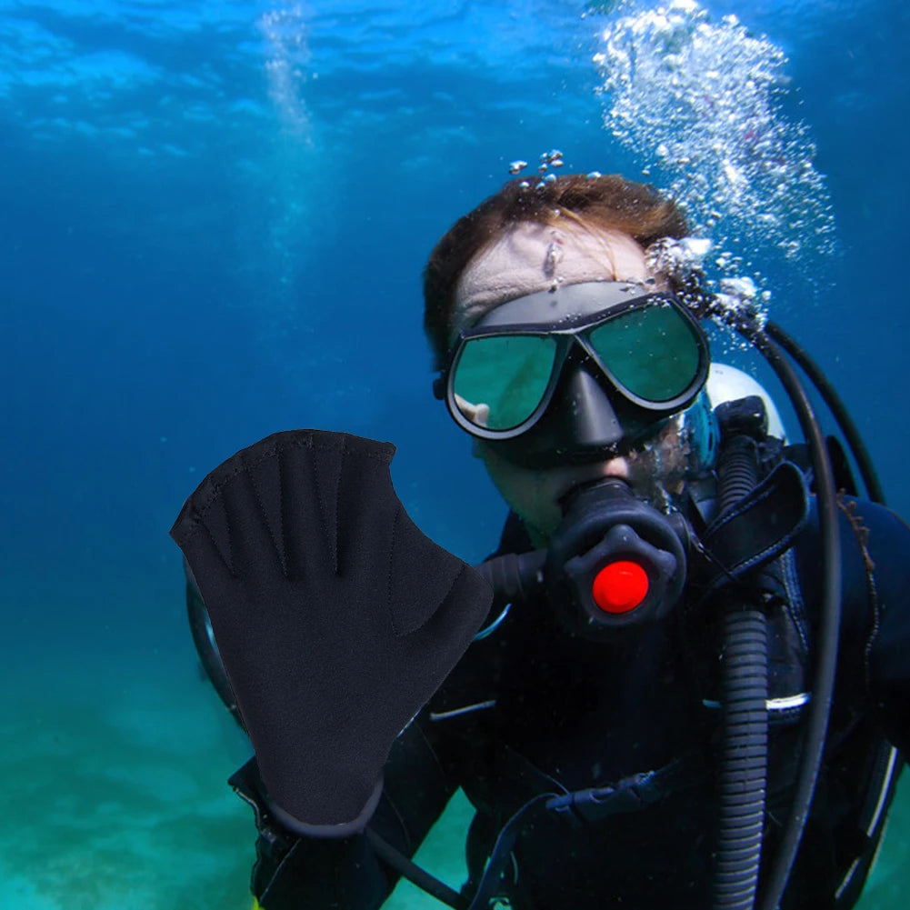 Webbed Diving & Swimming Gloves – Hand Paddle Training Accessories