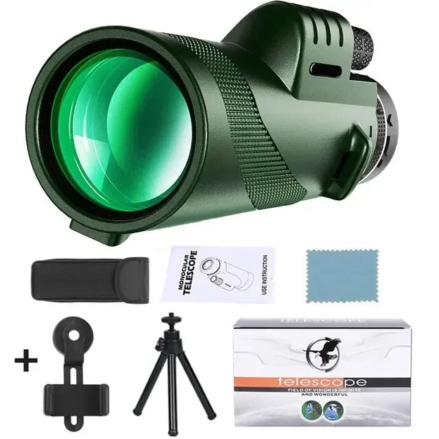 80×100 HD Powerful Monocular Telescope