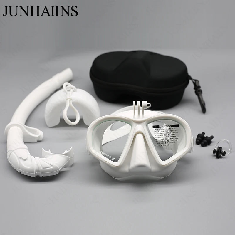 Wet GoPro Mount Freedive Mask – Low Volume Snorkel Set