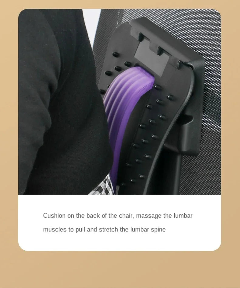 Lumbar Spine Stretching Massager Device