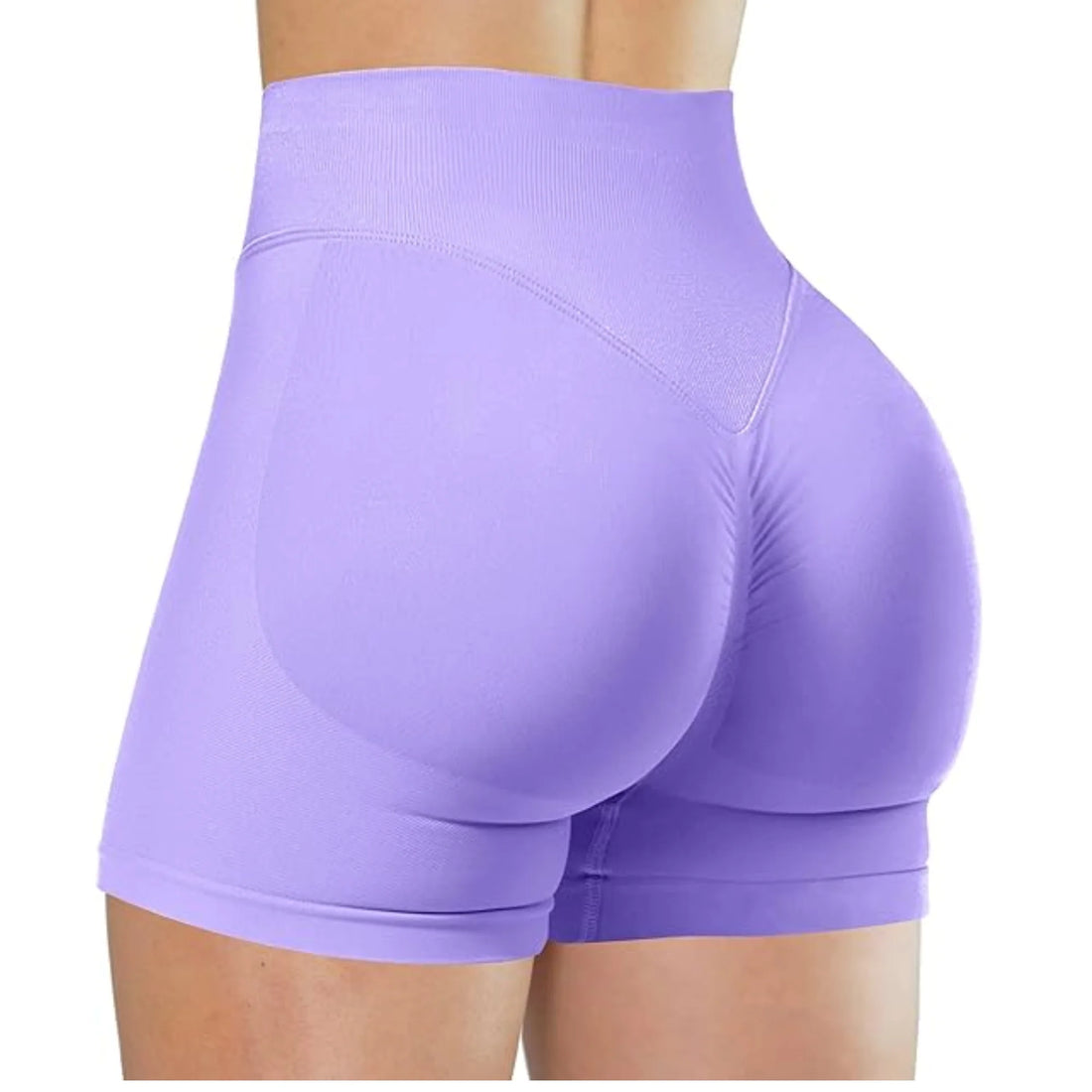 High-Waisted Summer Yoga Shorts – Solid Color Fitness Leggings