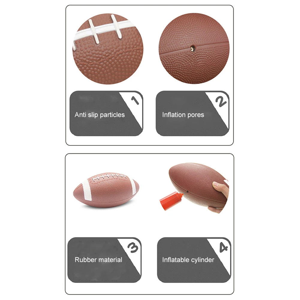 GripPlay – Teen & Kids Anti-Slip Rugby Ball