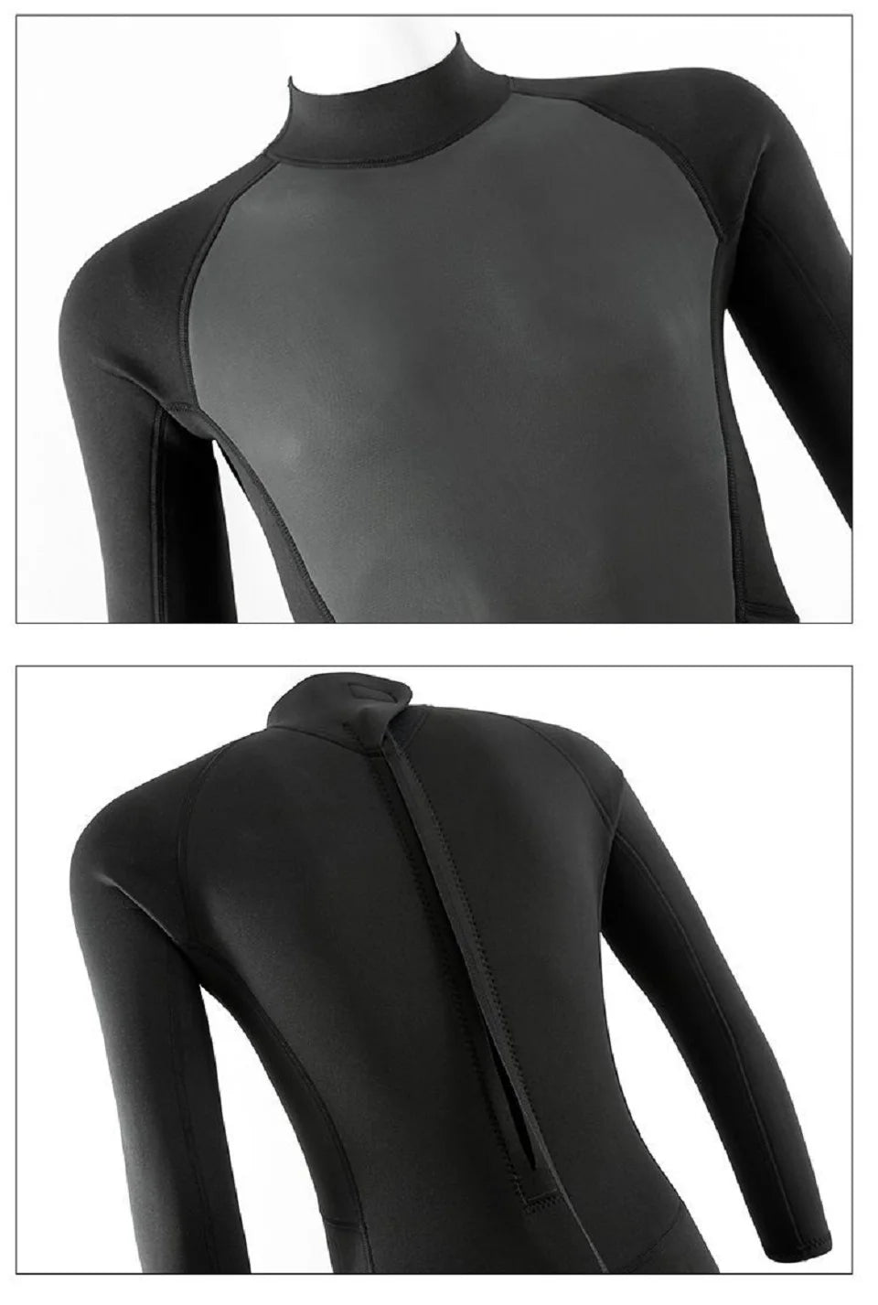3mm/2mm Neoprene Wetsuit – Full Body Thermal Dive & Surf