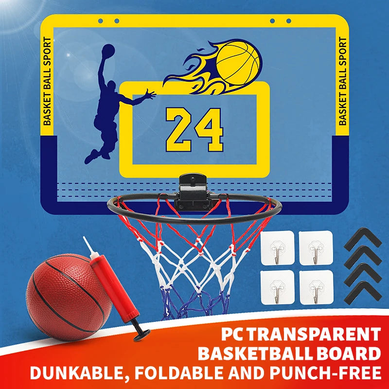 KidHoop – Foldable Wall-Mounted Basketball Set