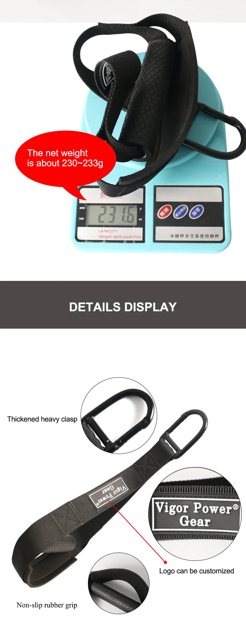 PowerRope – Triceps & Back Pulley Rope Handle