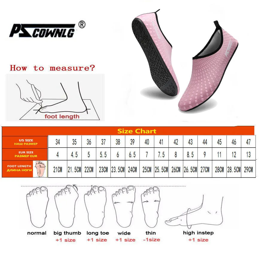 Men & Women Water Shoes – Barefoot Sports & Swimming Socks