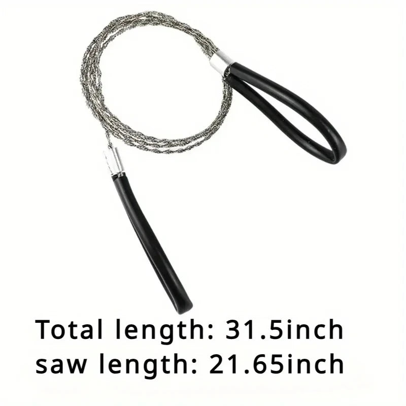 SurvivorSaw – Portable Stainless Steel Wire Saw