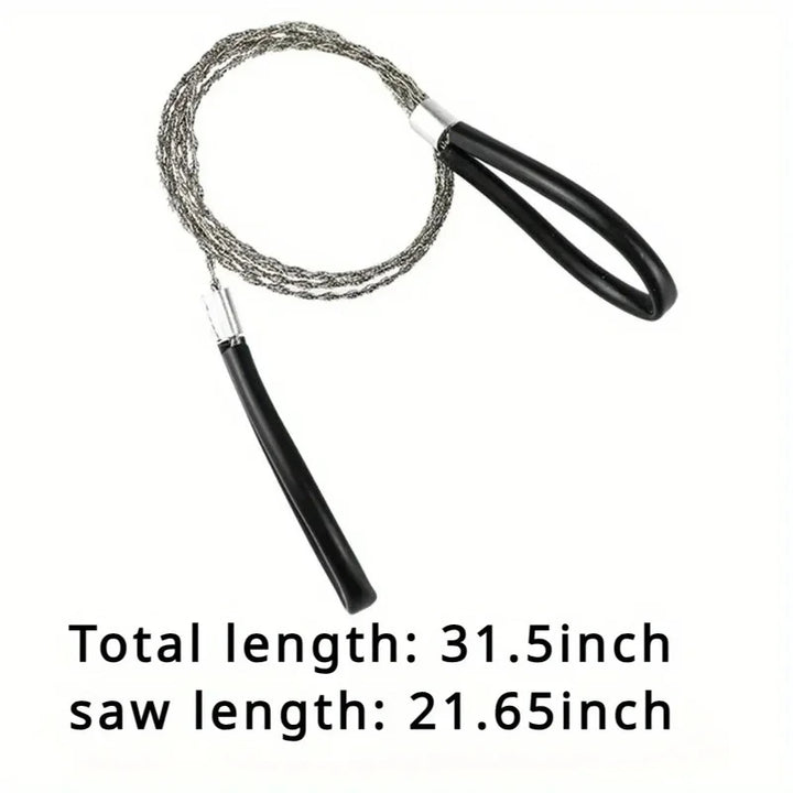 SurvivorSaw – Portable Stainless Steel Wire Saw