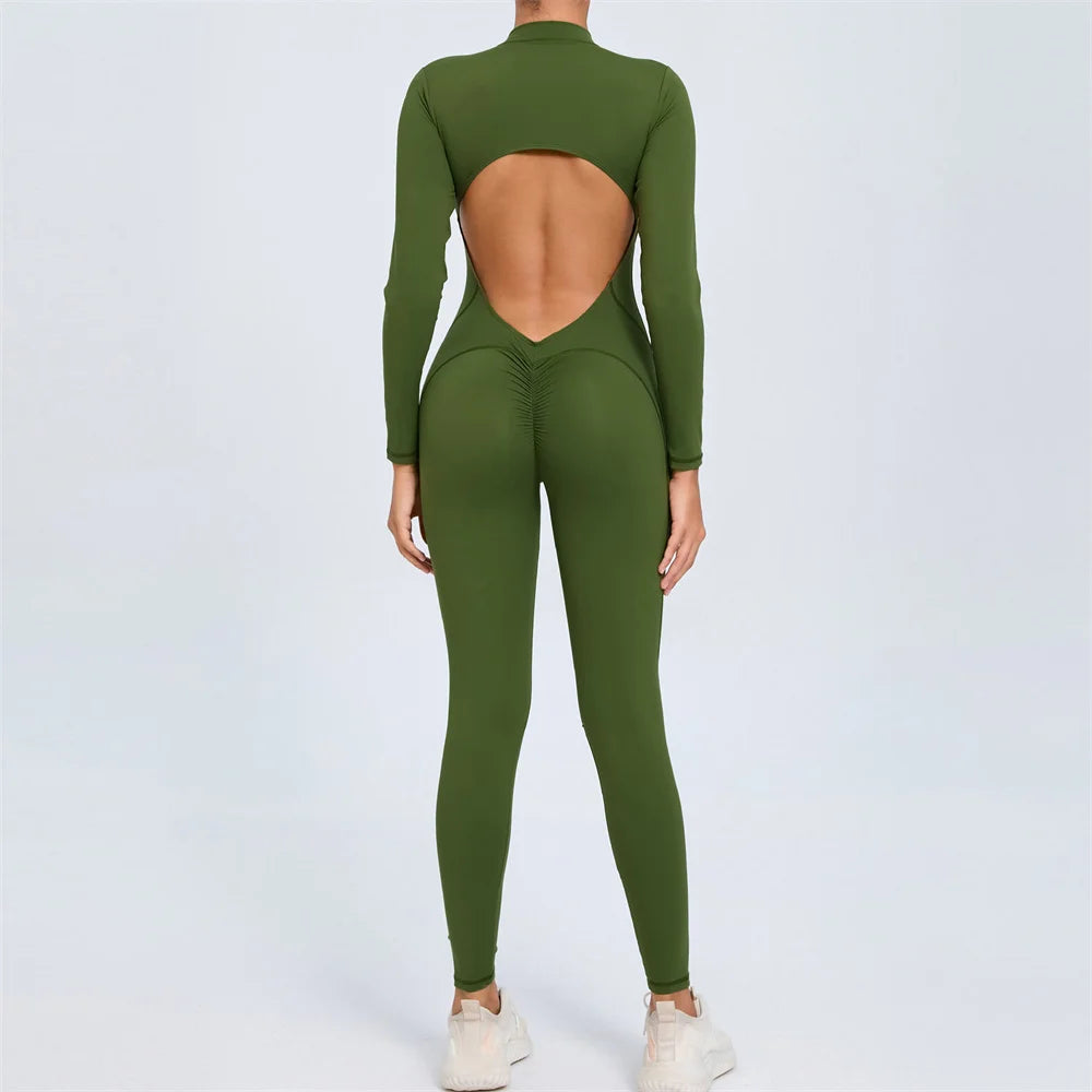 Long Sleeve Yoga Jumpsuit