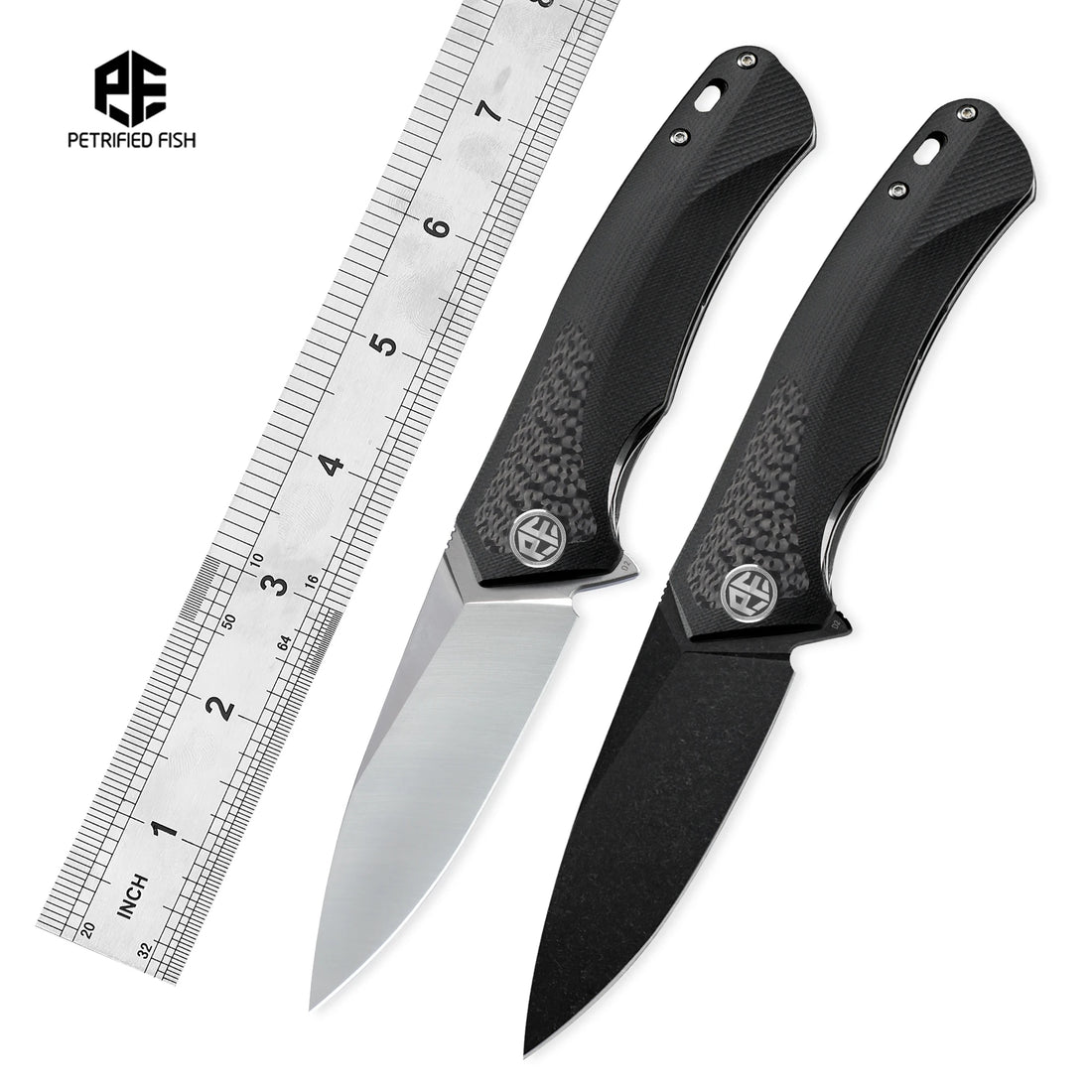 PF838CS Folding Knife – D2 Steel Blade with G10 & Carbon Fiber Handle
