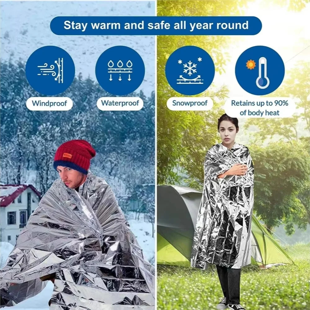 Emergency Thermal Survival Blanket Set