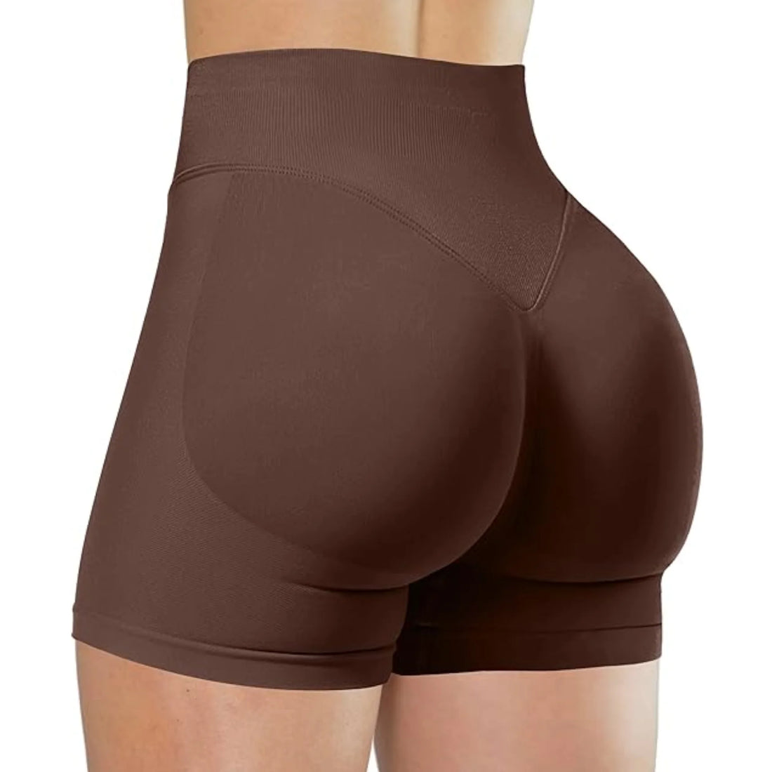 High-Waisted Summer Yoga Shorts – Solid Color Fitness Leggings