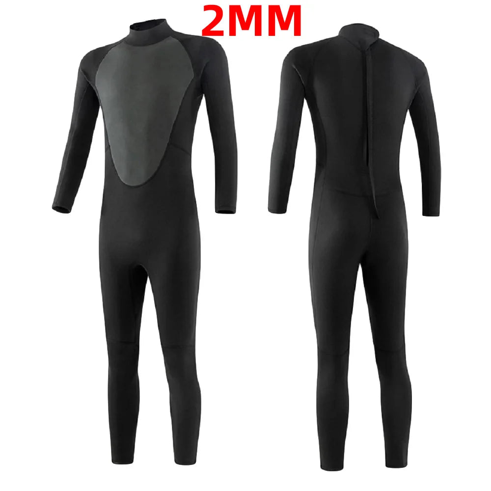 3mm/2mm Neoprene Wetsuit – Full Body Thermal Dive & Surf