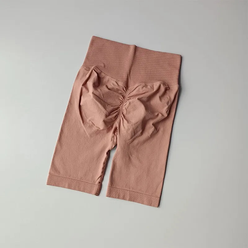 Women’s High-Waist Yoga & Fitness Shorts – Hip Push-Up