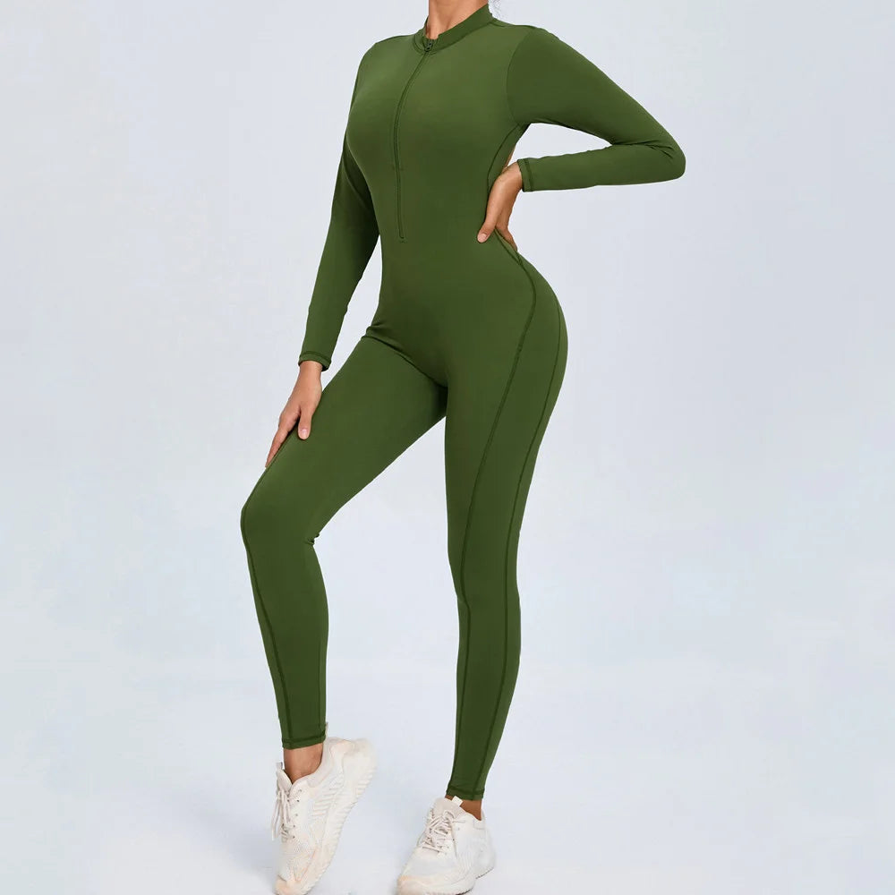 Long Sleeve Yoga Jumpsuit