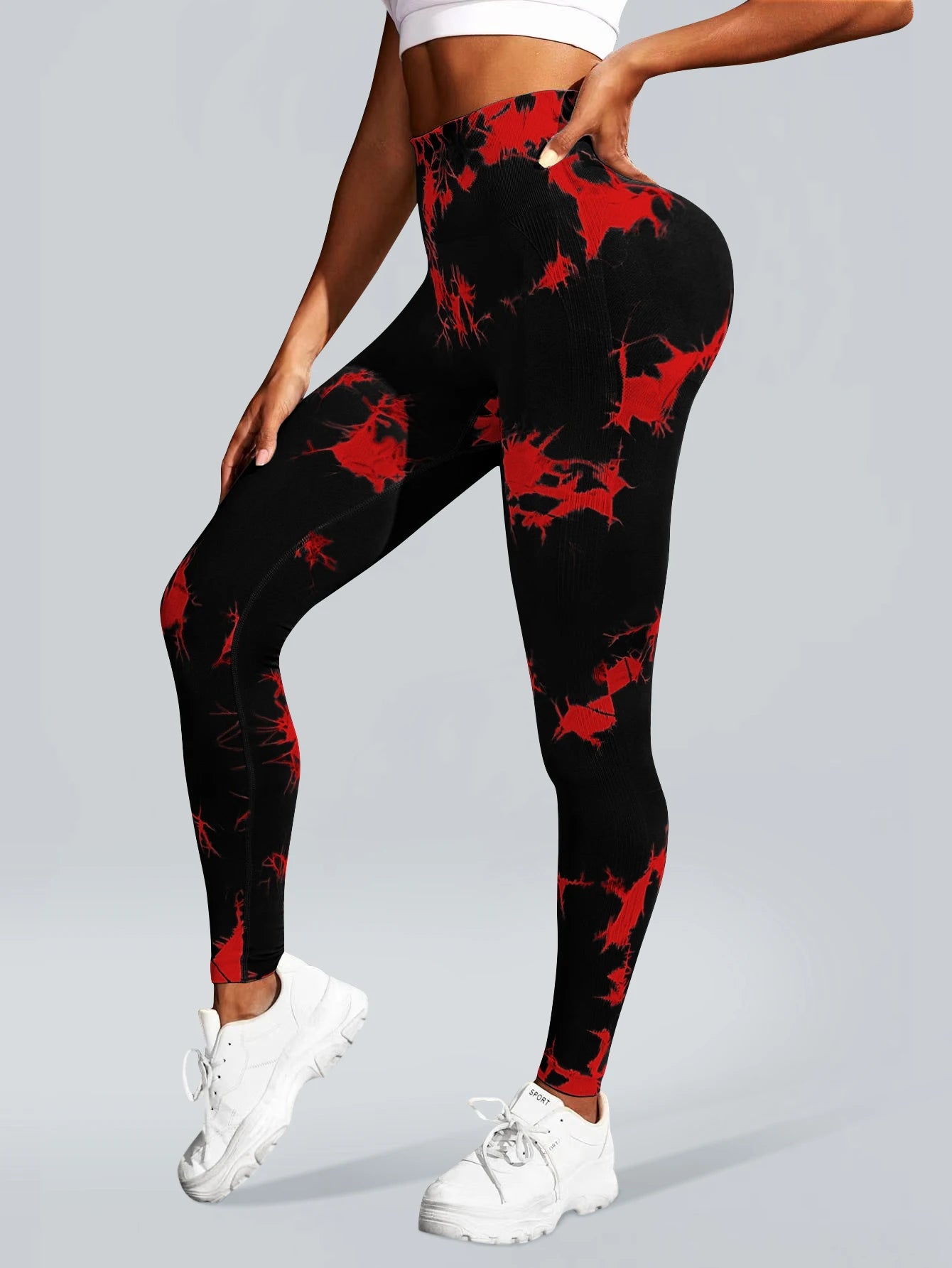 Seamless Tie-Dye Yoga Leggings