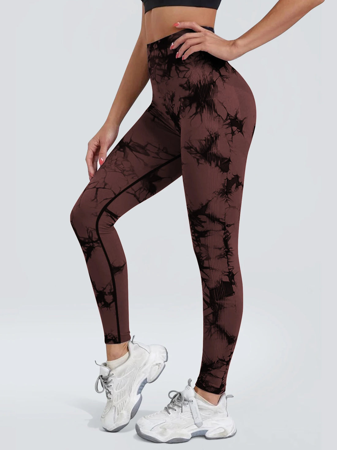Seamless Tie-Dye Yoga Leggings