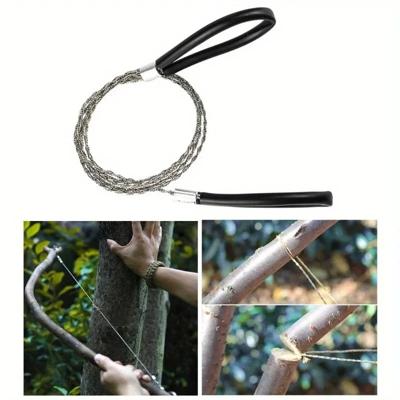 SurvivorSaw – Portable Stainless Steel Wire Saw