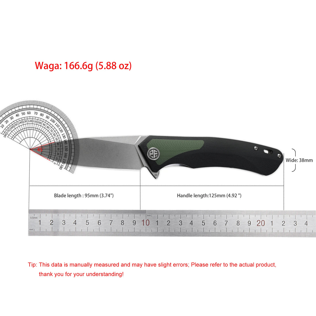 PF838CS Folding Knife – D2 Steel Blade with G10 & Carbon Fiber Handle